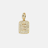 Block Pavé Initial Cluster Charm - E