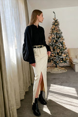 Effortless Slit Graceful Maxi Skirt