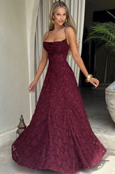 Lace-Up Backless Maxi Dress