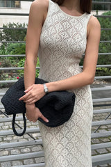 Sheer Cutout Sling Vacation Chic Boho Dress
