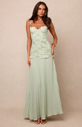 Borrowed Heart Maxi Dress Mint