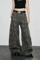 Retro Harajuku Camo Jeans