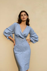 DressBetty - Women Vintage Dot Print Slim Party Dress