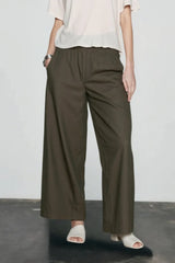 Linen Cropped Balloon Pants