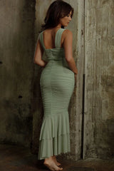 Ruched Allure Slip Dress
