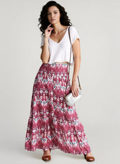 Boho Print Lightweight Vacation Skirt