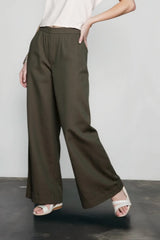 Linen Cropped Balloon Pants