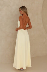 So Lovely Maxi Dress Lemon