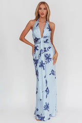 Sleeveless Bodycon Maxi Floral Dress