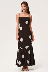Tie Detail Open Back Slip Dress