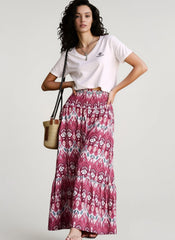 Boho Print Lightweight Vacation Skirt