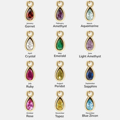 Birthstone Cluster Charm - Aquamarine