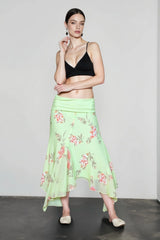 Sheer Mesh Lightweight Vacation Skirt