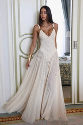 Elegant Sheer Resort A-Line Slip Dress