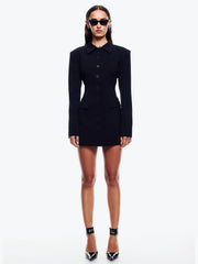 Single-Breasted Pocket Dress Suit