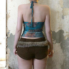 Cutout Corset Top Strapless