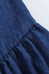 Strapless A-Line Denim Dress