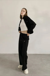 Zip Jacket Hoodie Joggers Activewear Set