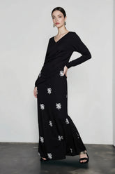 Embroidered Linen Lace Vacation Skirt