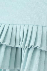 Low Waist Pleated Mini Skirt