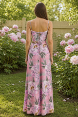Slim Fit Backless Evening Maxi Slip Dress