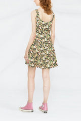 Wrap Waist Slip Mini Floral Dress