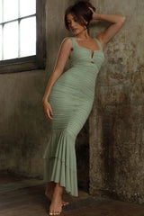 Ruched Allure Slip Dress