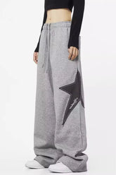 Loose Straight Wide Leg Athletic Casual Pants