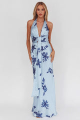 Sleeveless Bodycon Maxi Floral Dress