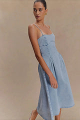Strapless Denim Dress