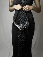 Gothic Lolita Y2K Harajuku Punk Steampunk Japanese Rivet Crossbody Bag