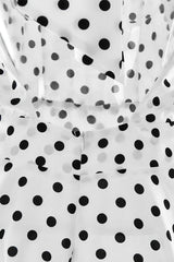 Polka Dot Halter Backless Tie Mini Dress
