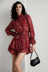DressBetty - Spring Vintage Perspective Floral Print Dress