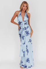 Sleeveless Bodycon Maxi Floral Dress