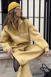 Graphic Pullover Hoodie Pants Activewear Set
