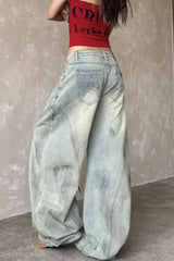 Vintage Wide Leg Light Blue Jeans