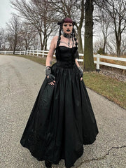 Tube Top Leather Buckle Vintage Backless Strapless Harajuku E-Girls 90s Streetwear Club Dress