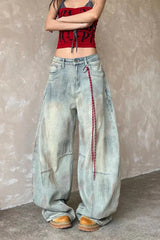Vintage Wide Leg Light Blue Jeans