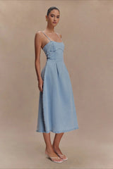 Strapless Denim Dress