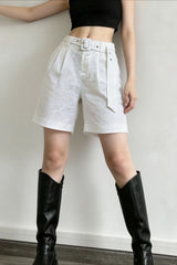 Linen Relaxed Belted Pants