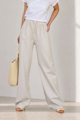 Linen Relaxed Straight Pants