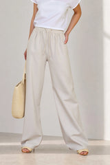Linen Relaxed Straight Pants