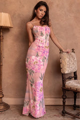 Slim-Fit Floral Slip Dress