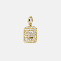 Block Pavé Initial Cluster Charm - E