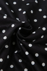 Polka Dot Halter Backless Bodycon Mini Dress