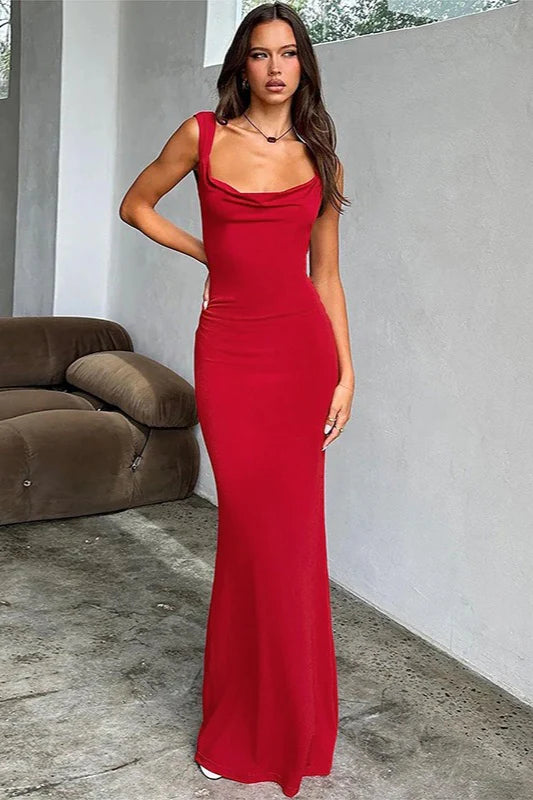 Backless Bowknot Camisole Bodycon Dress