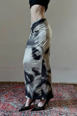 Elegant Portrait Art Bodycon Skirt
