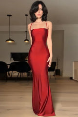 Spaghetti Strap Slim Bodycon Dress