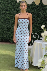 Retro Spotted Sexy Slim Fit Slip Dress