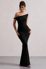 One Shoulder Solid Bodycon Dress